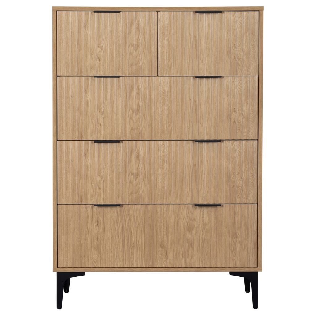 Miami Oak Effect 3+2 Drawer Chest