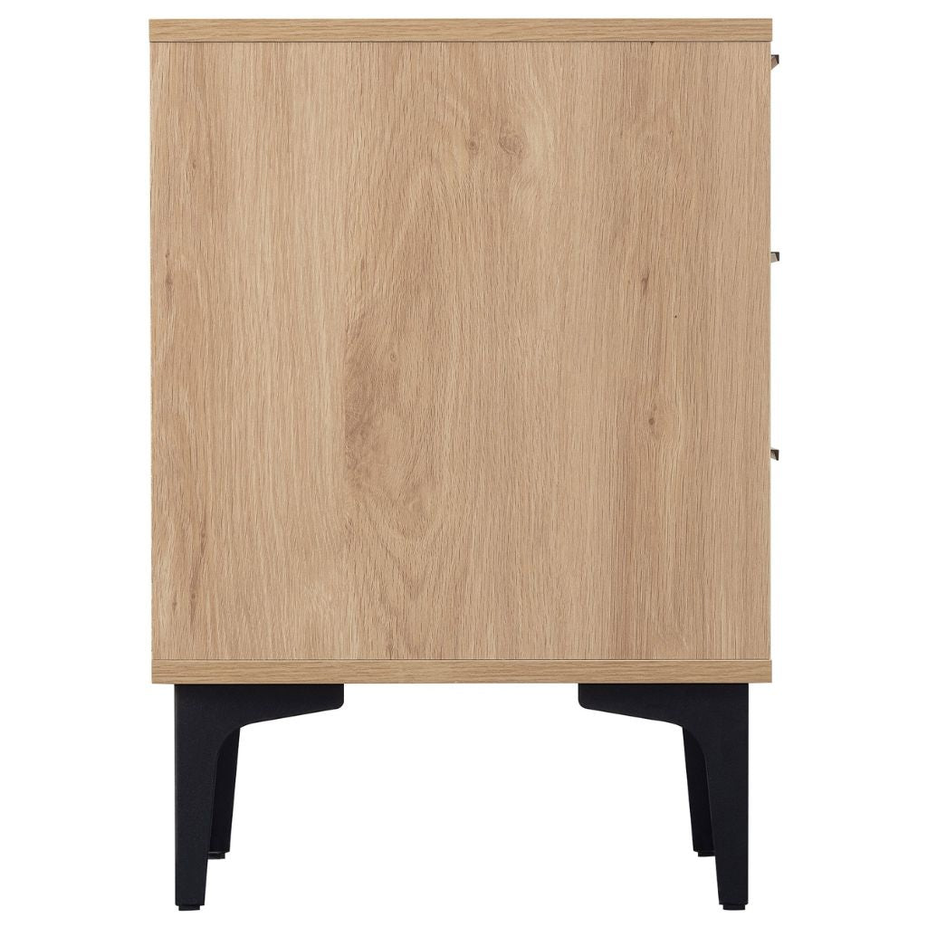 Miami Oak Effect Bedside Table