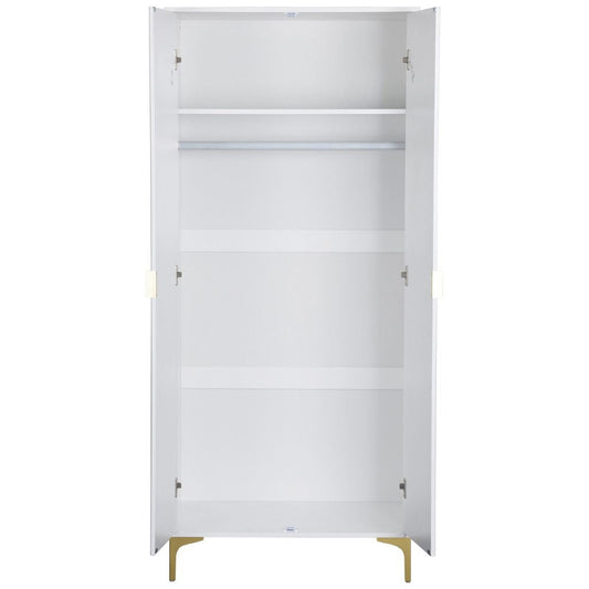 Miami White 2 Door Wardrobe