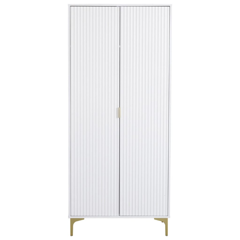 Miami White 2 Door Wardrobe