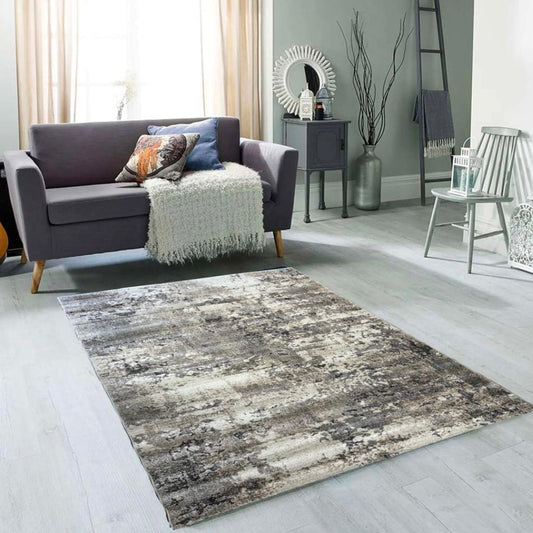 Mirage Blocks Silver/Grey Rug Range Room