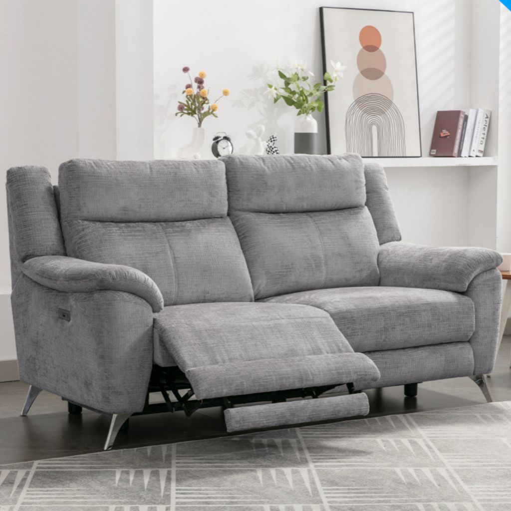Monroe Ash Electric Reclining 2 Seater Sofa