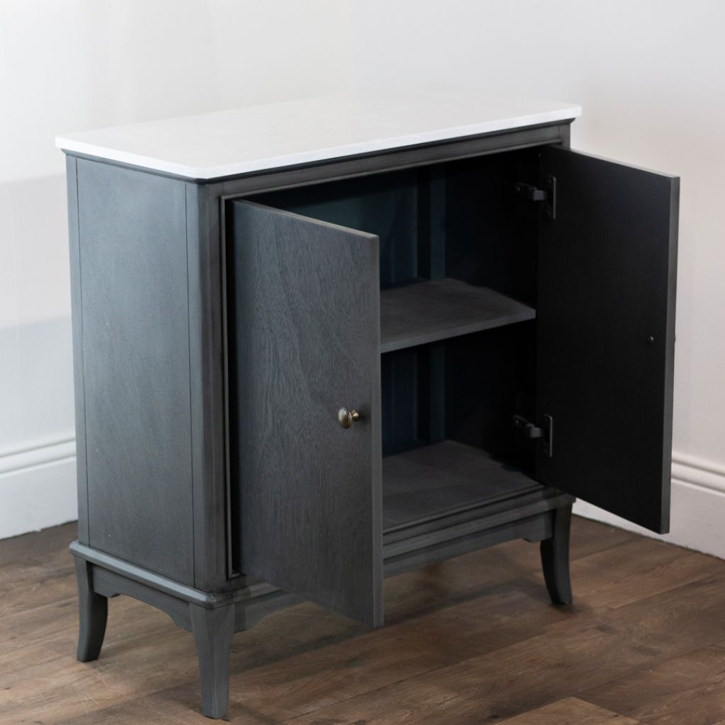 Monroe Russell 2 Door Cabinet Inside