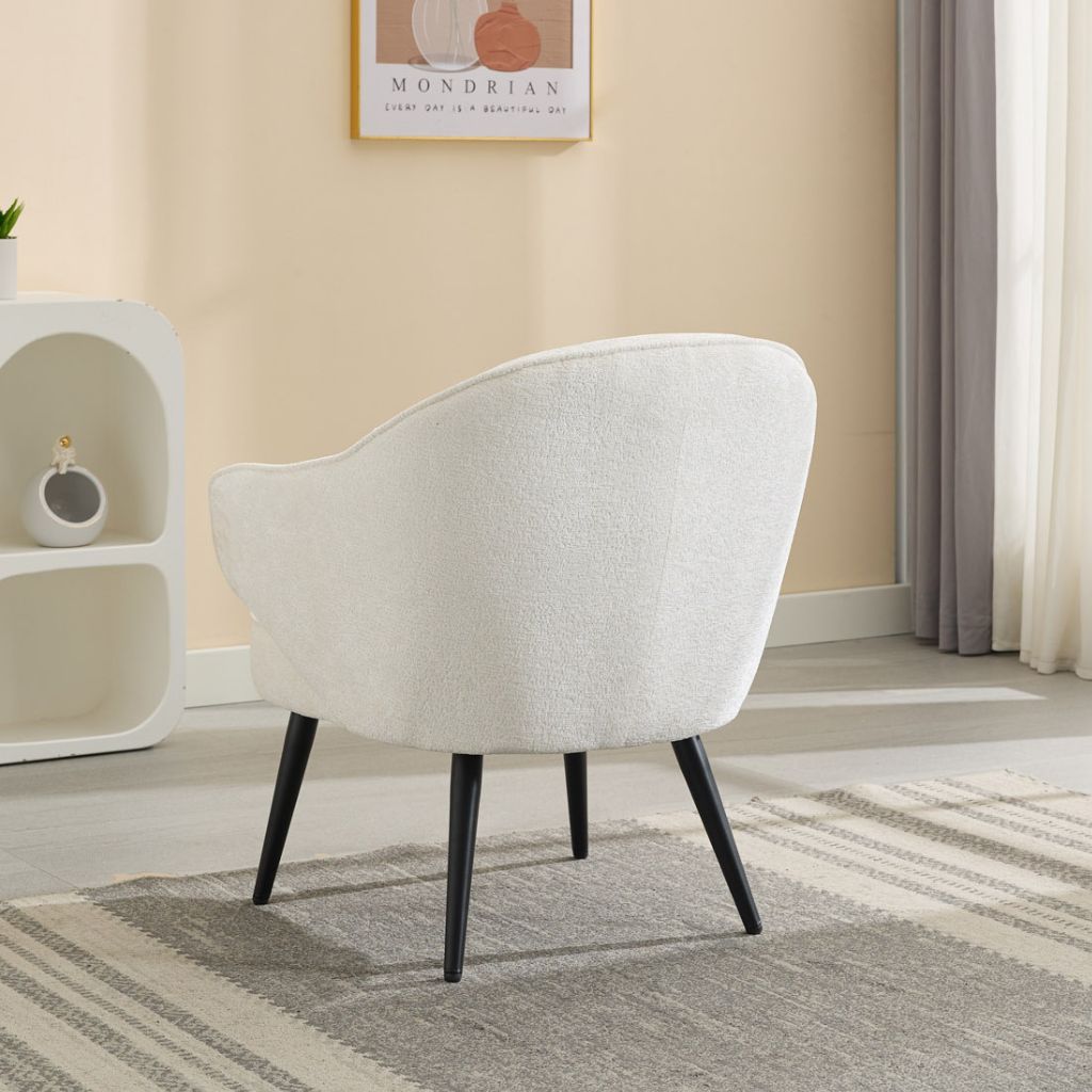 Morgan Cream Accent Chair Back