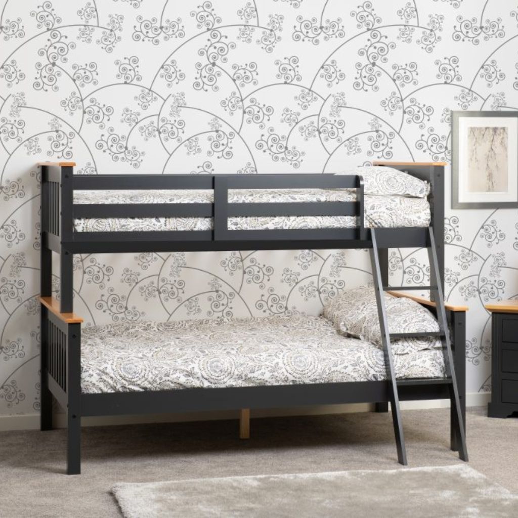 Neptune Grey/Oak Triple Sleeper Bunk Bed