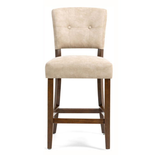 Oakridge Beige Bison Fabric Counter Stool