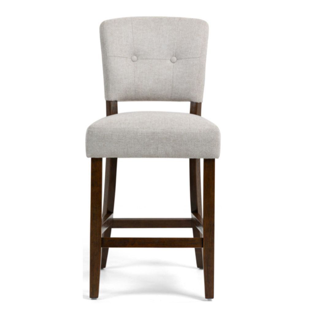 Oakridge Beige Fabric Counter Stool