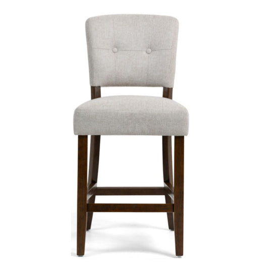 Oakridge Beige Fabric Counter Stool