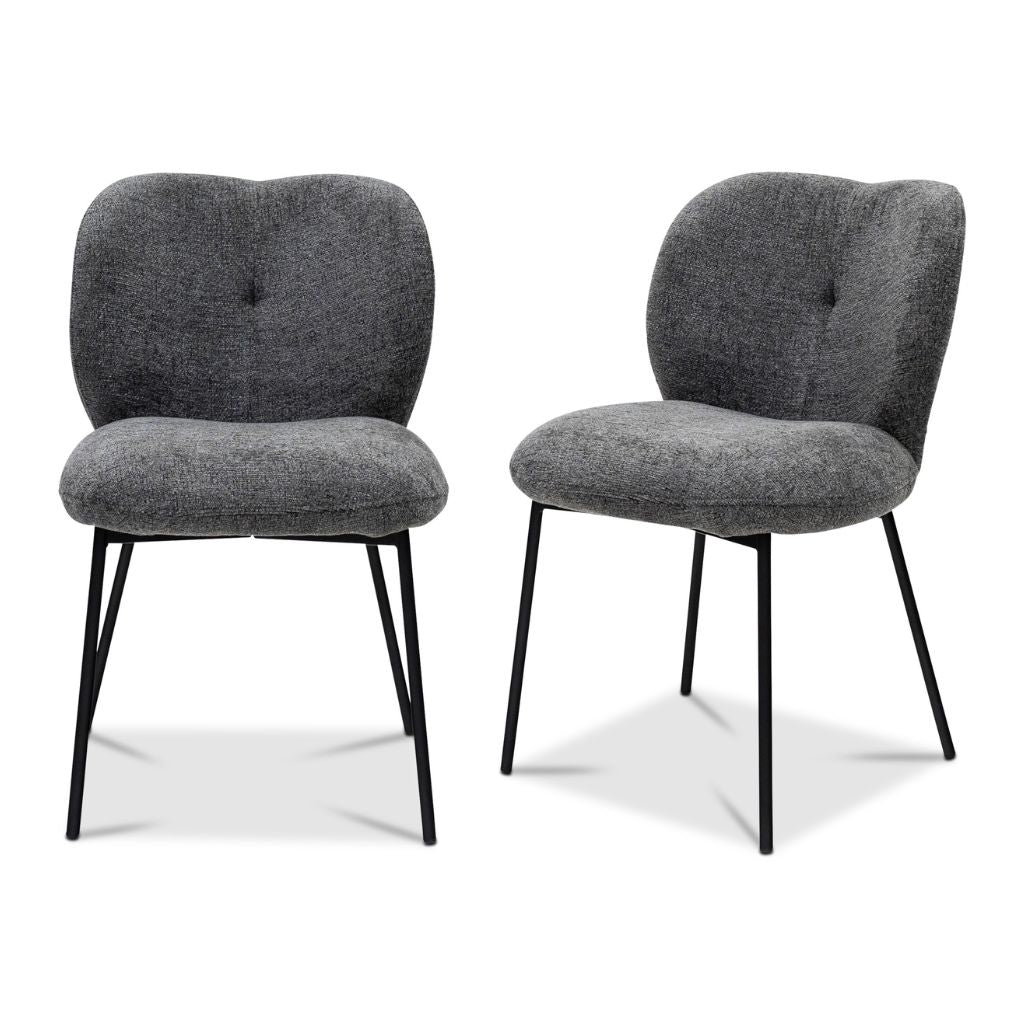 Orta Grey Fabric Dining Chair