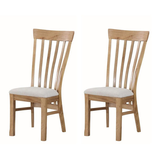 Pair of Kilmore Oak Dining Chairs by Annaghmore