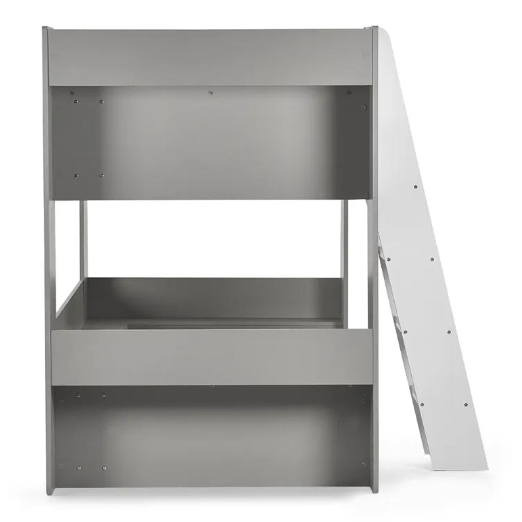 Parsec Taupe and White Bunk Bed Side