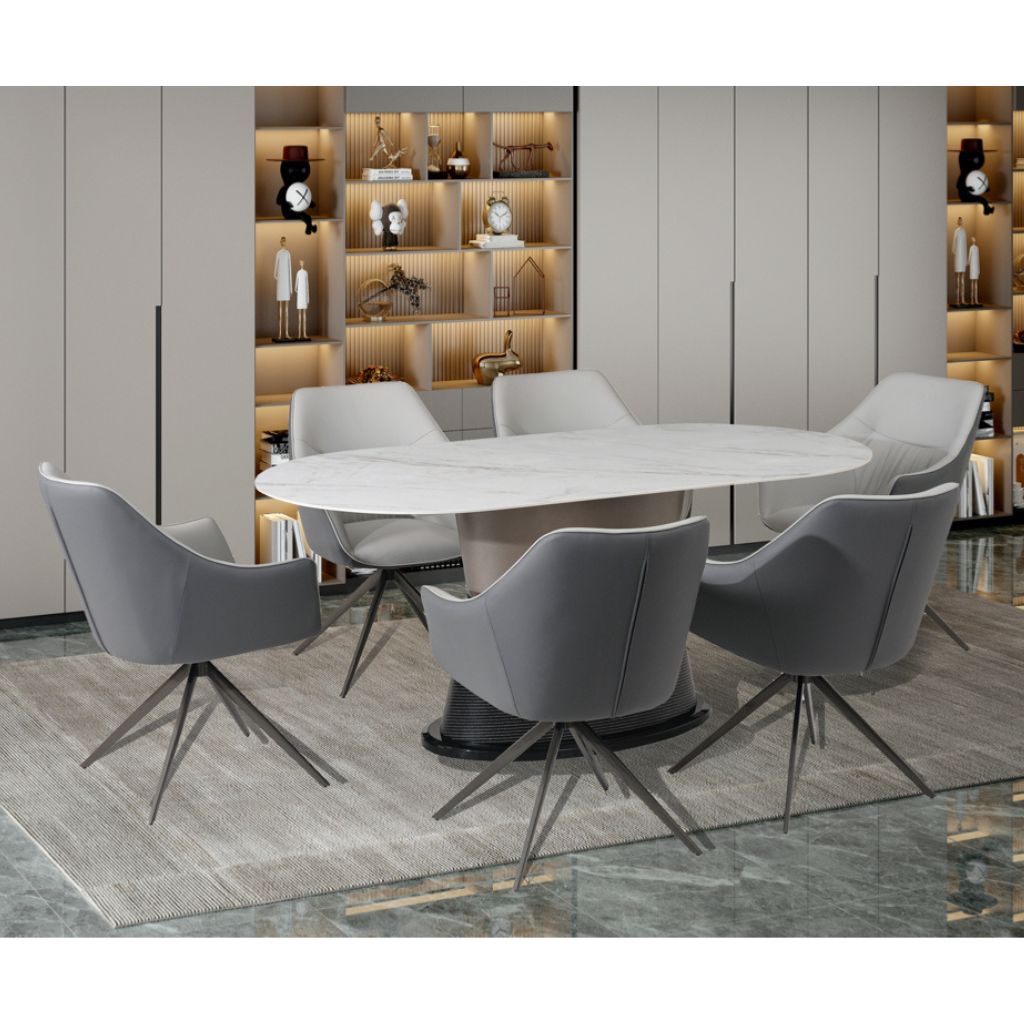 Portofino Dining Table + 6 Chairs Set