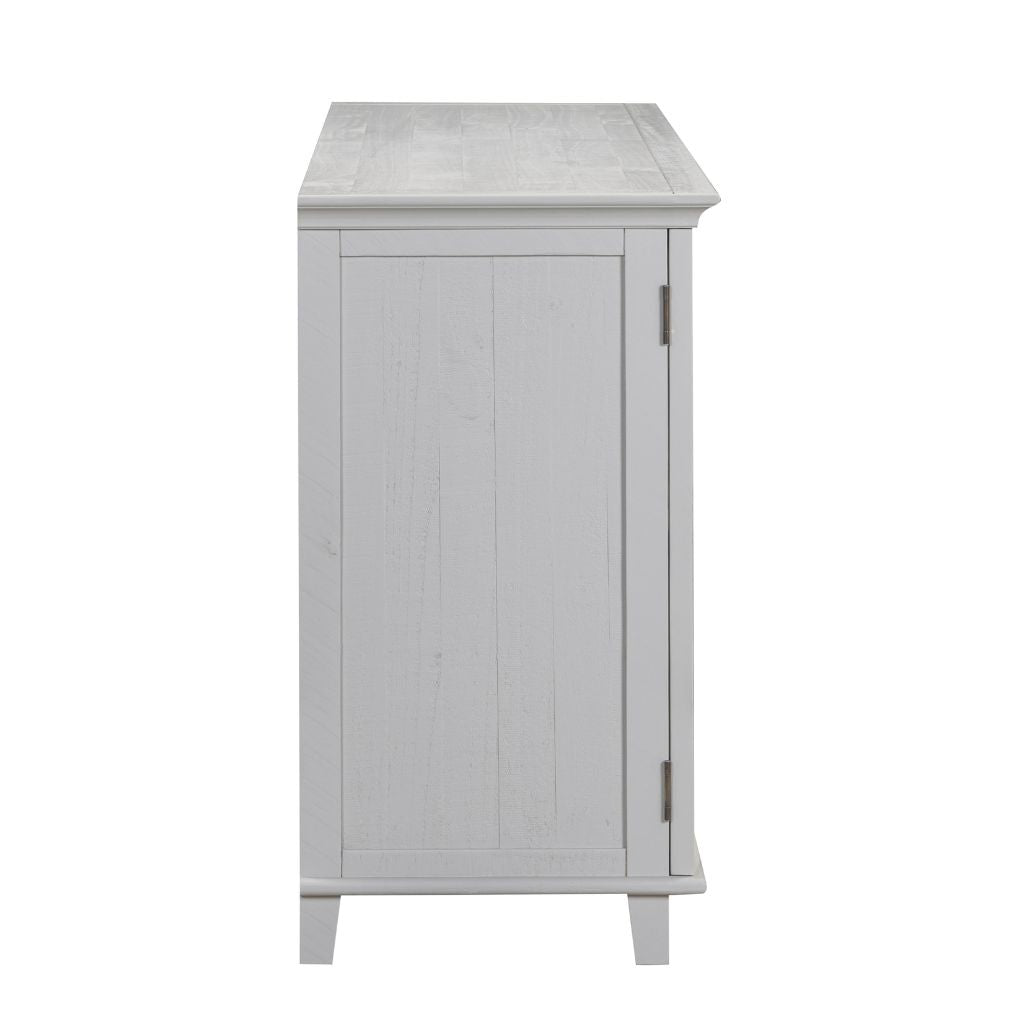 side of beige 3 door sideboard