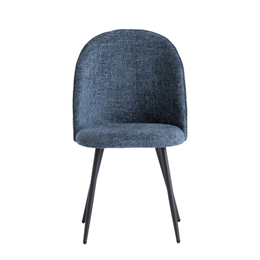 Ranzo Blue Fabric Dining Chair