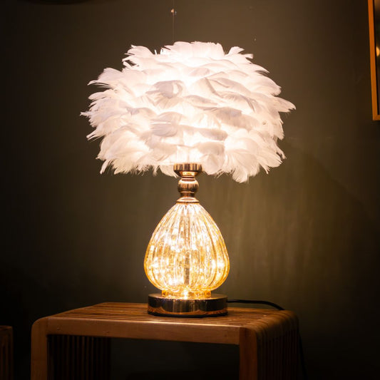 Raya Led Base Feather Lamp