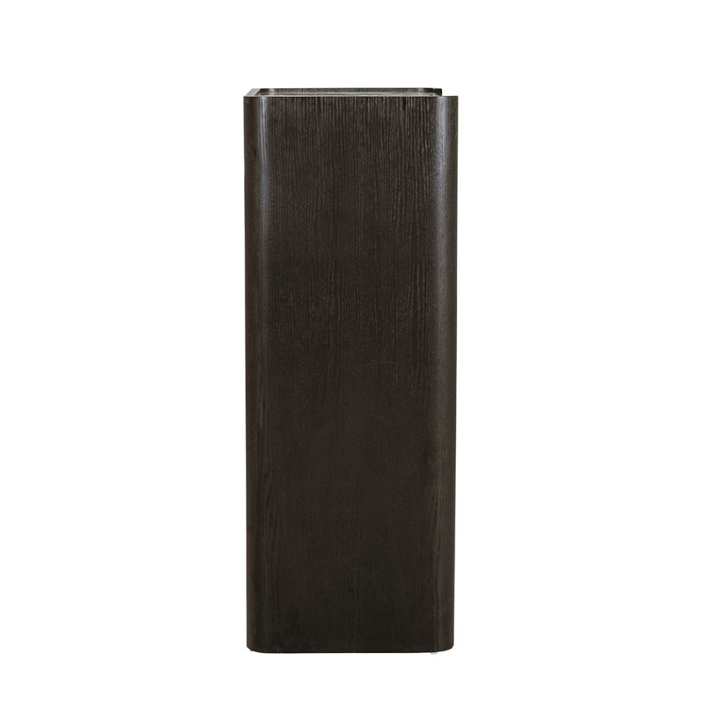 Dark brown chest on a white background