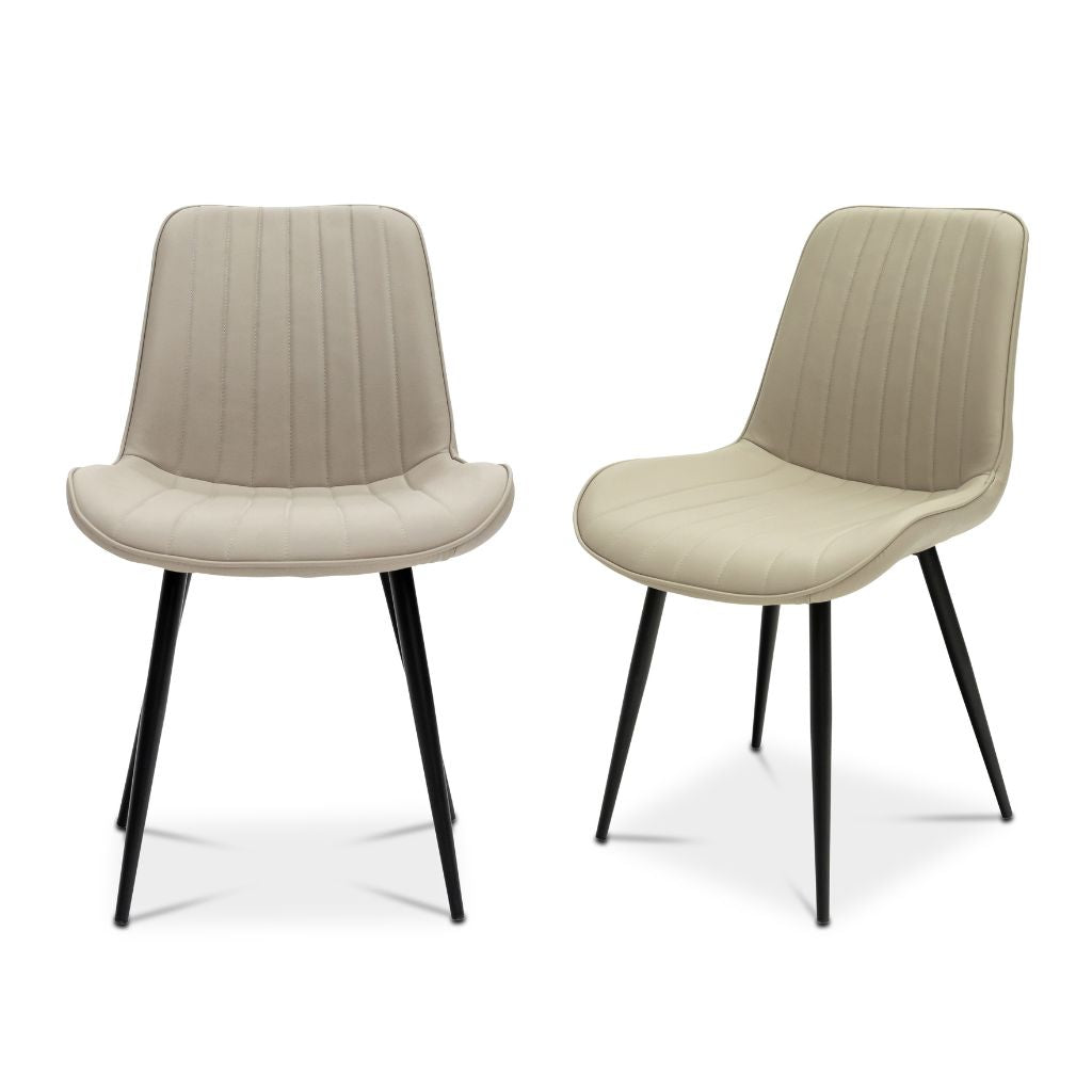 Riace Stone Faux Leather Dining Chair