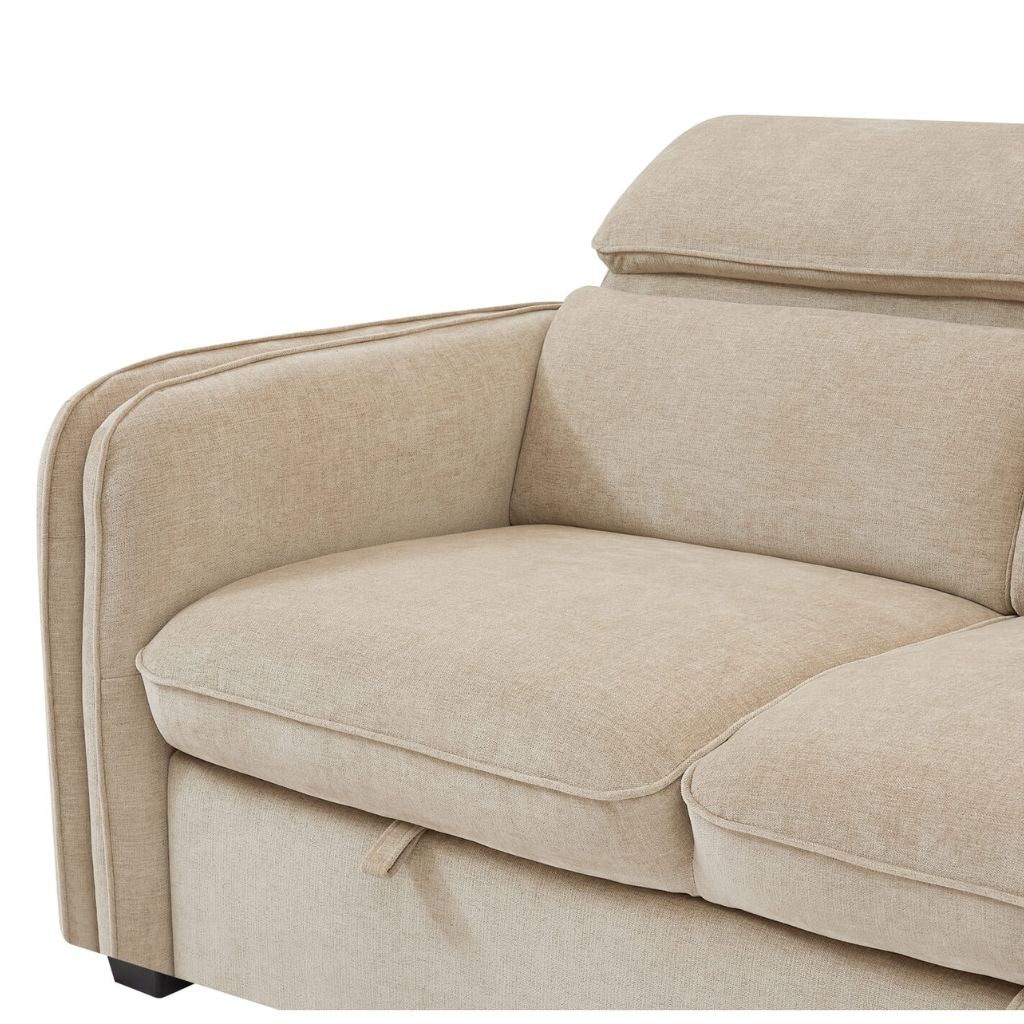 The gorgeous roscoe corner sofa with beautiful piping details on the arm.