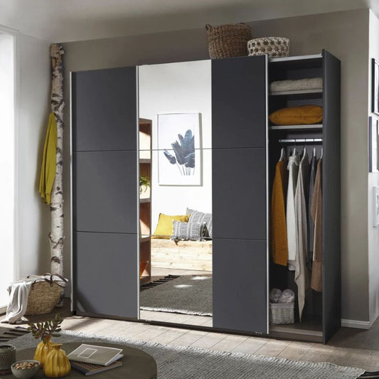 Santiago Sliding Mirrored Wardrobe Range by Rauch