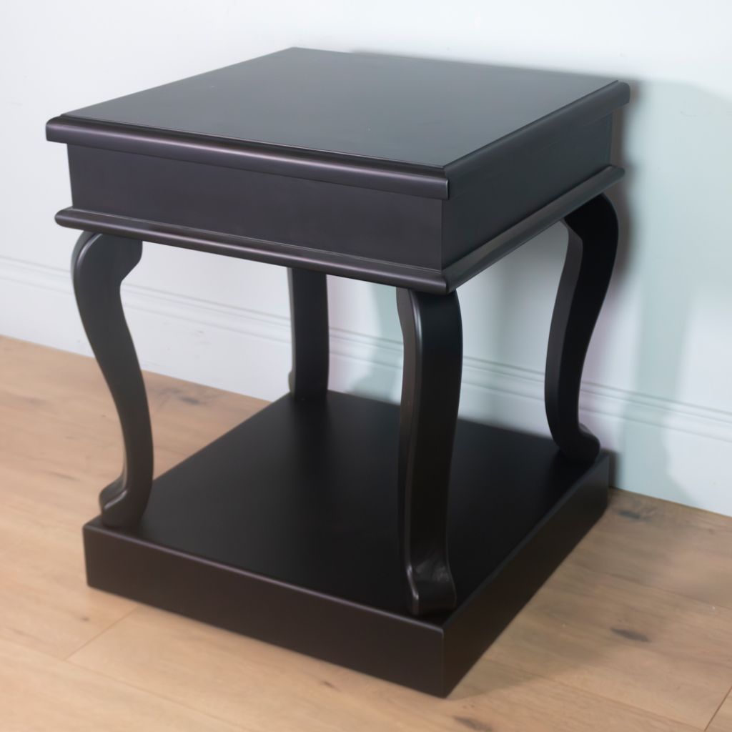 Scroll Black End Table Top