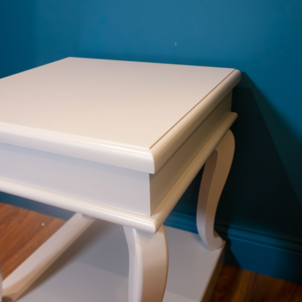 Scroll Grey End Table Edge