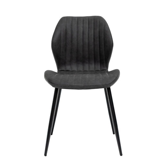 Siena Charcoal PU Dining Chair