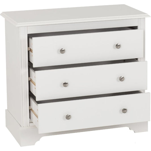 Stratford 3 Drawer Chest Drawers Open