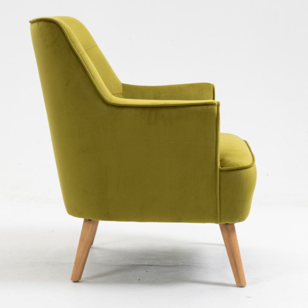 Tara Pistachio Accent Chair Side
