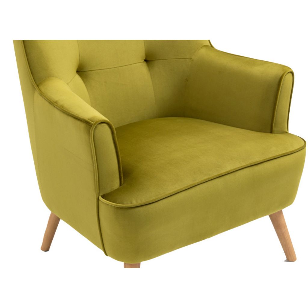 Tara Pistachio Accent Chair Edge