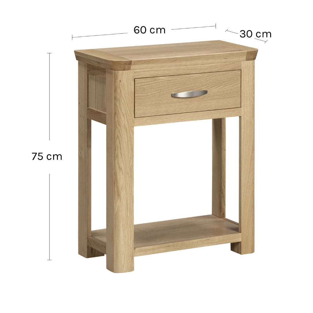 exact dimensions of the small console