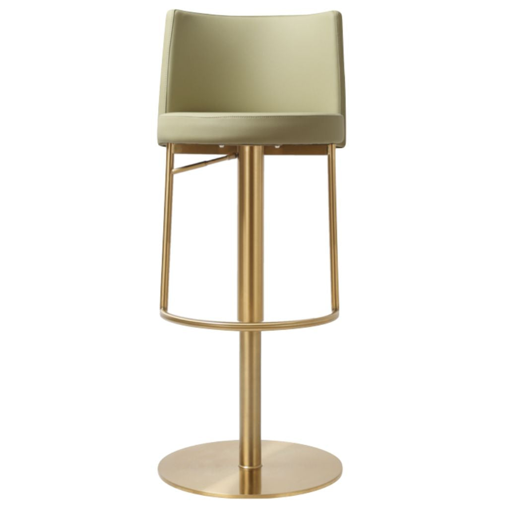 Vogue Gold Pistachio PU Bar Stool