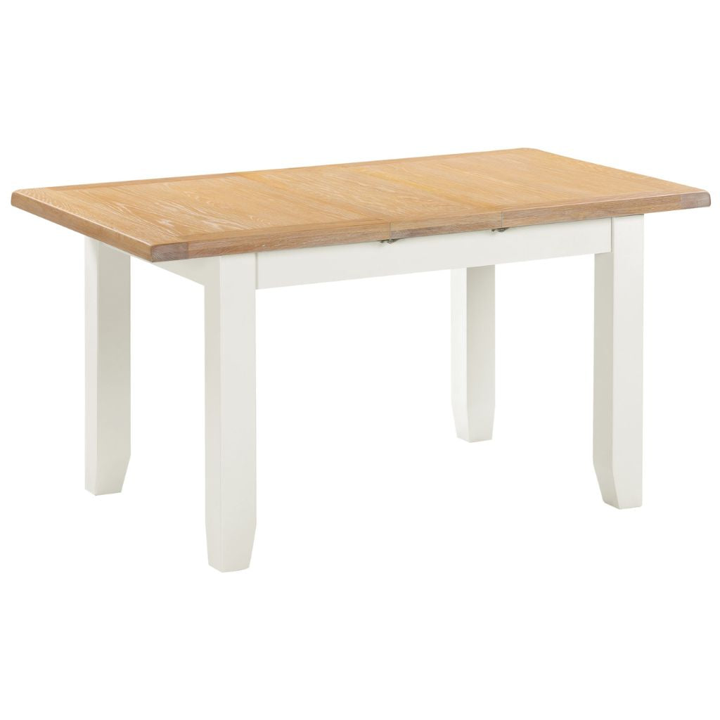 Windsor Ivory 1.2m Extending Dining Table Extended