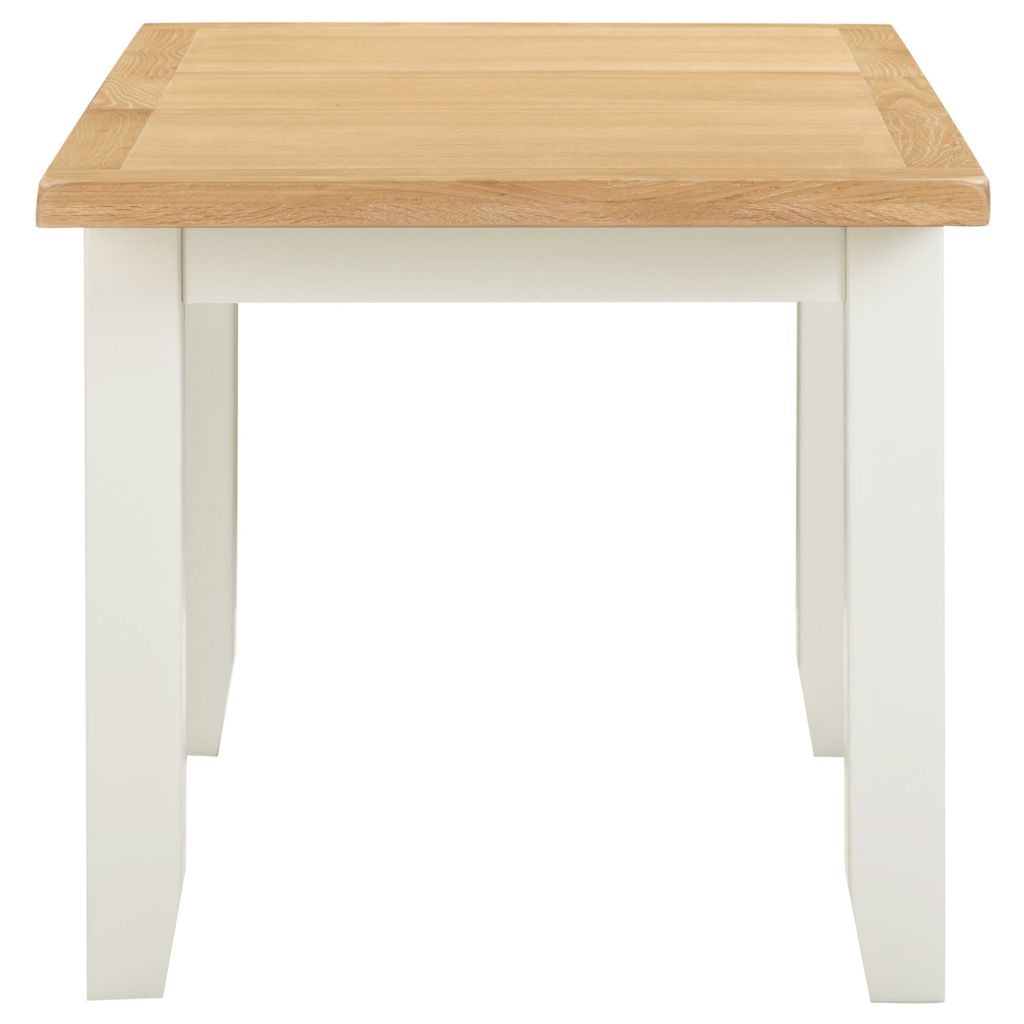 Windsor Ivory 1.2m Extending Dining Table Side