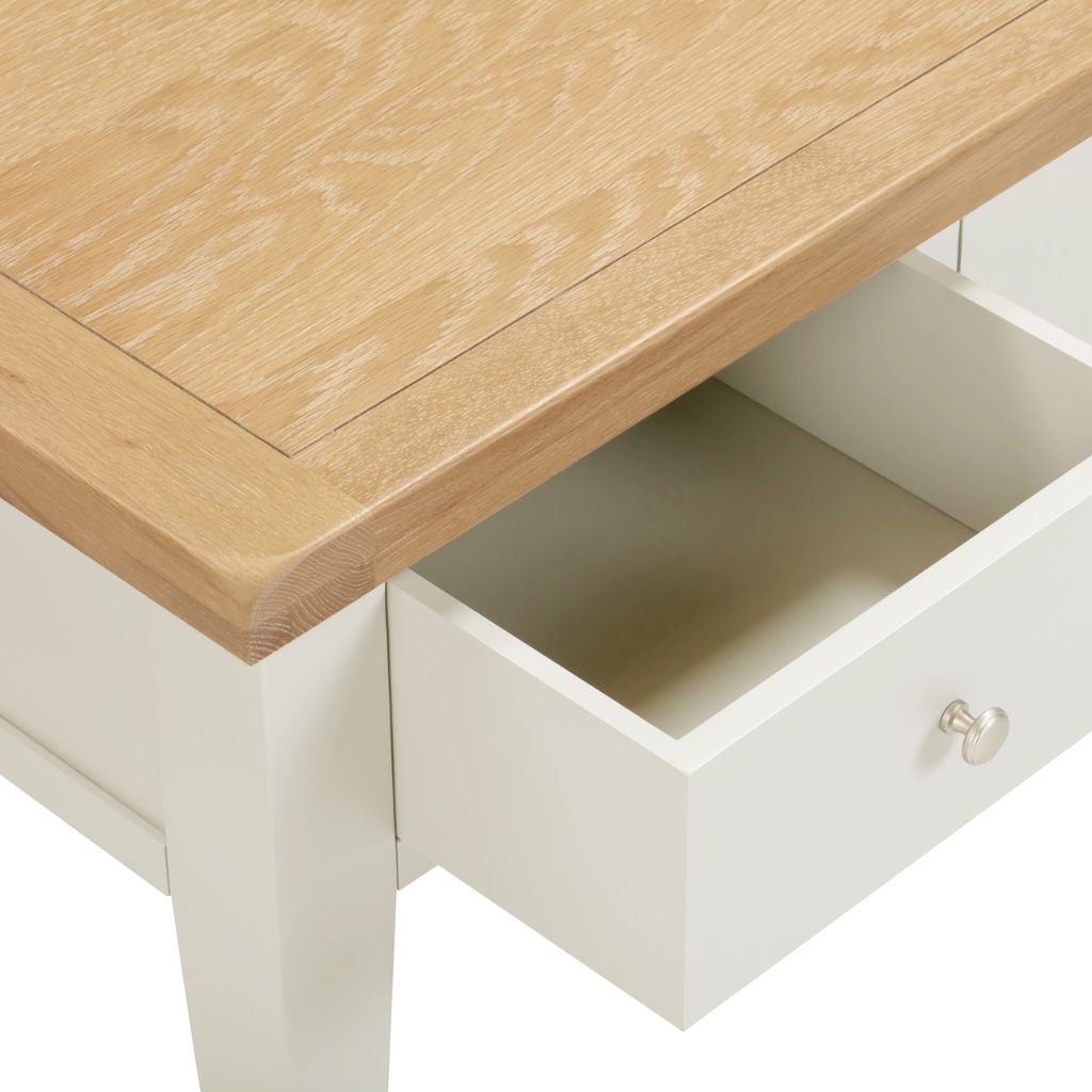 Windsor Ivory 2 Drawer Coffee Table Edge
