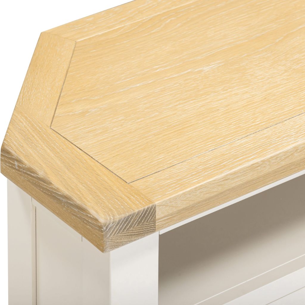 Windsor Ivory Corner TV Unit Edge