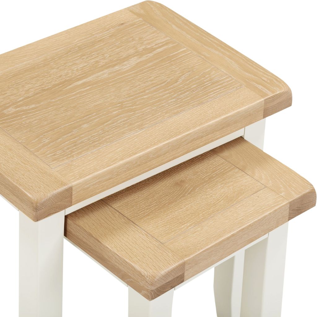Windsor Ivory Nest of 2 Tables Top