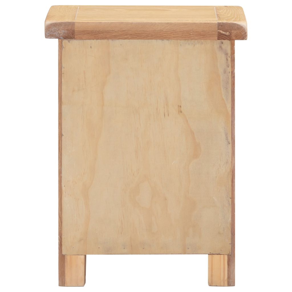Windsor Natural Oak 3 Drawer Bedside Back
