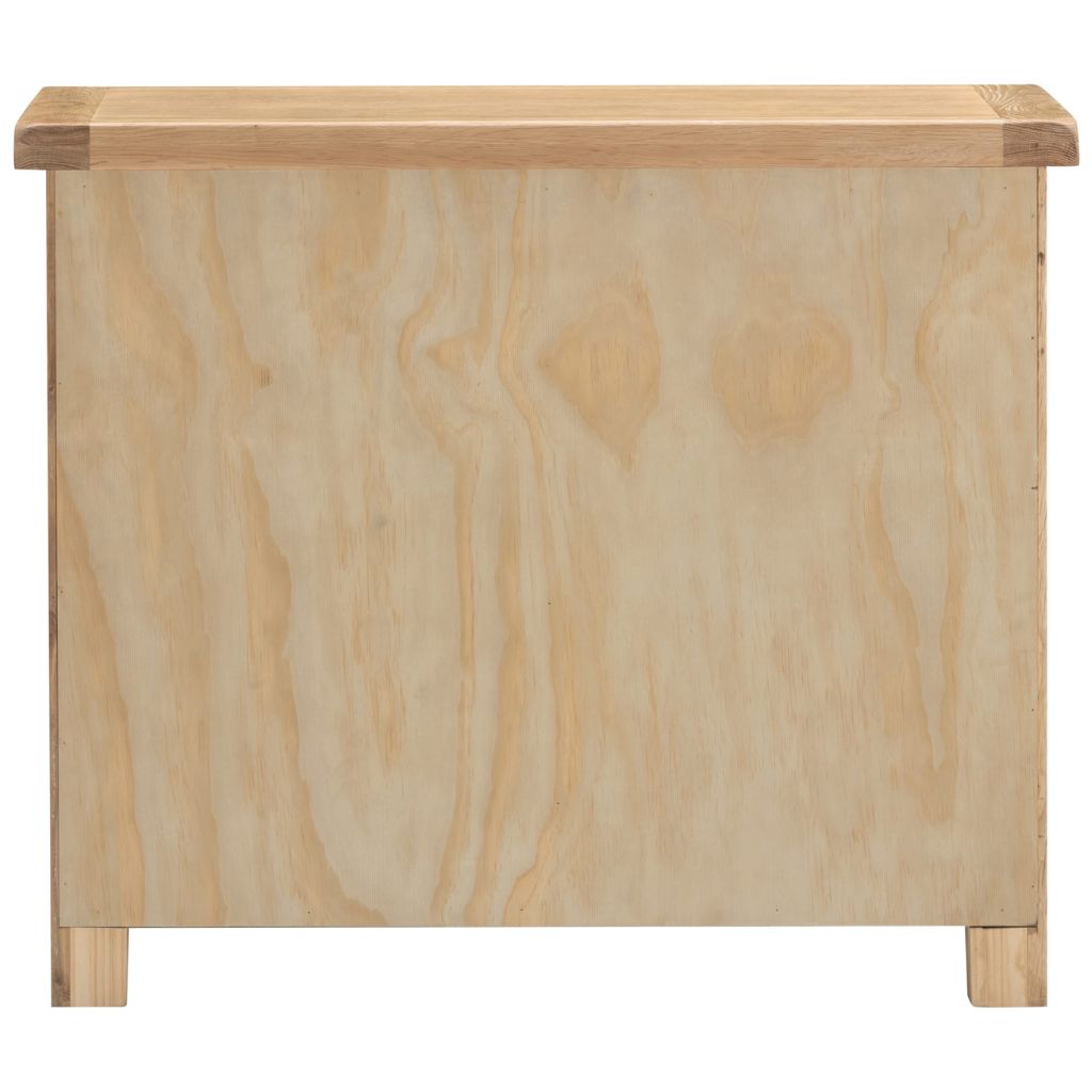 Windsor Natural Oak 3 Drawer Chest Back
