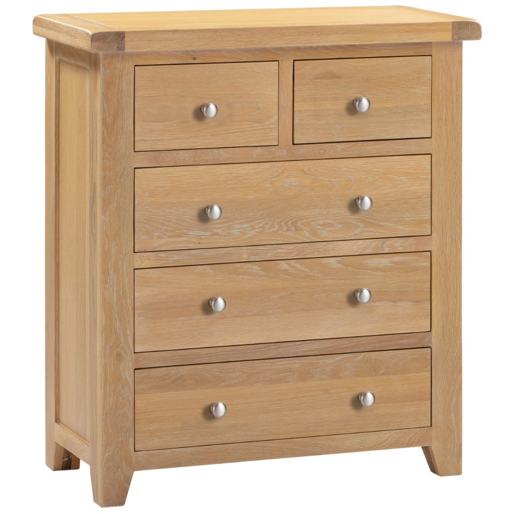 Windsor Natural Oak 3+2 Drawer Chest