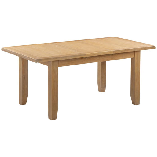 Windsor Natural Oak 1.2m Extending Dining Table Extended