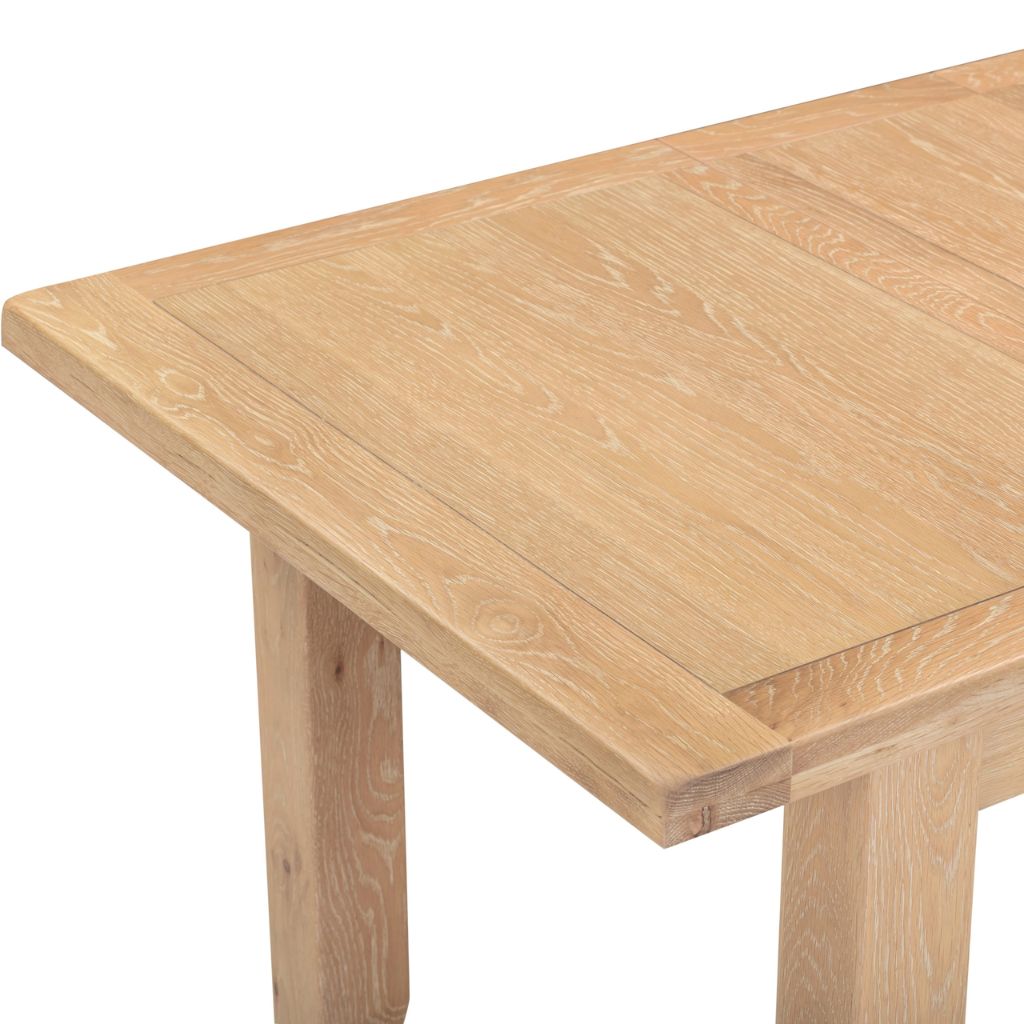 Windsor Natural Oak 1.2m Extending Dining Table Edge