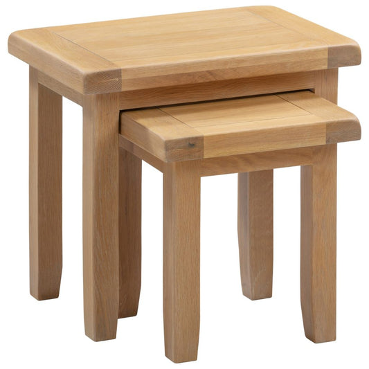 Windsor Natural Oak Nest of 2 Tables