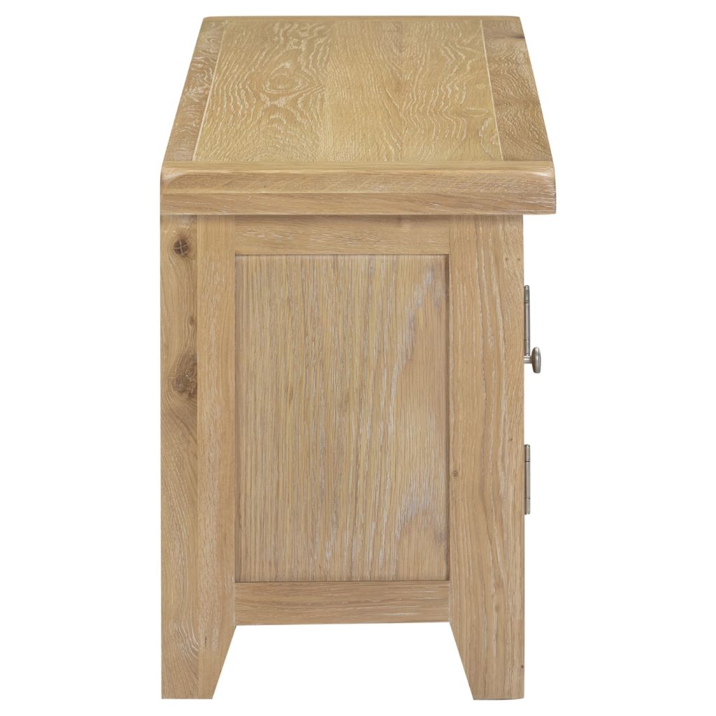 Windsor Natural Oak Straight TV Unit Side