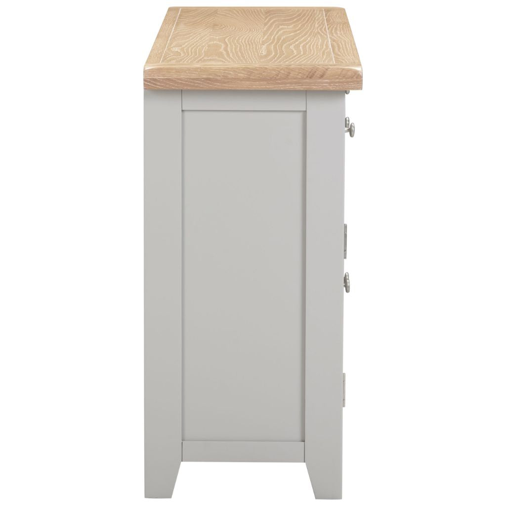Windsor Pebble Grey 3 Door 3 Drawer Sideboard Side