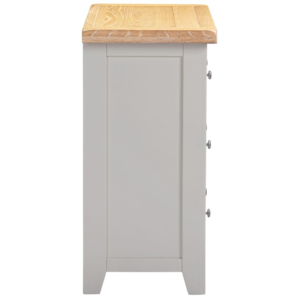 Windsor Pebble Grey 3 Drawer Chest Side