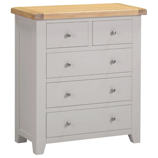 Windsor Pebble Grey 3+2 Drawer Chest