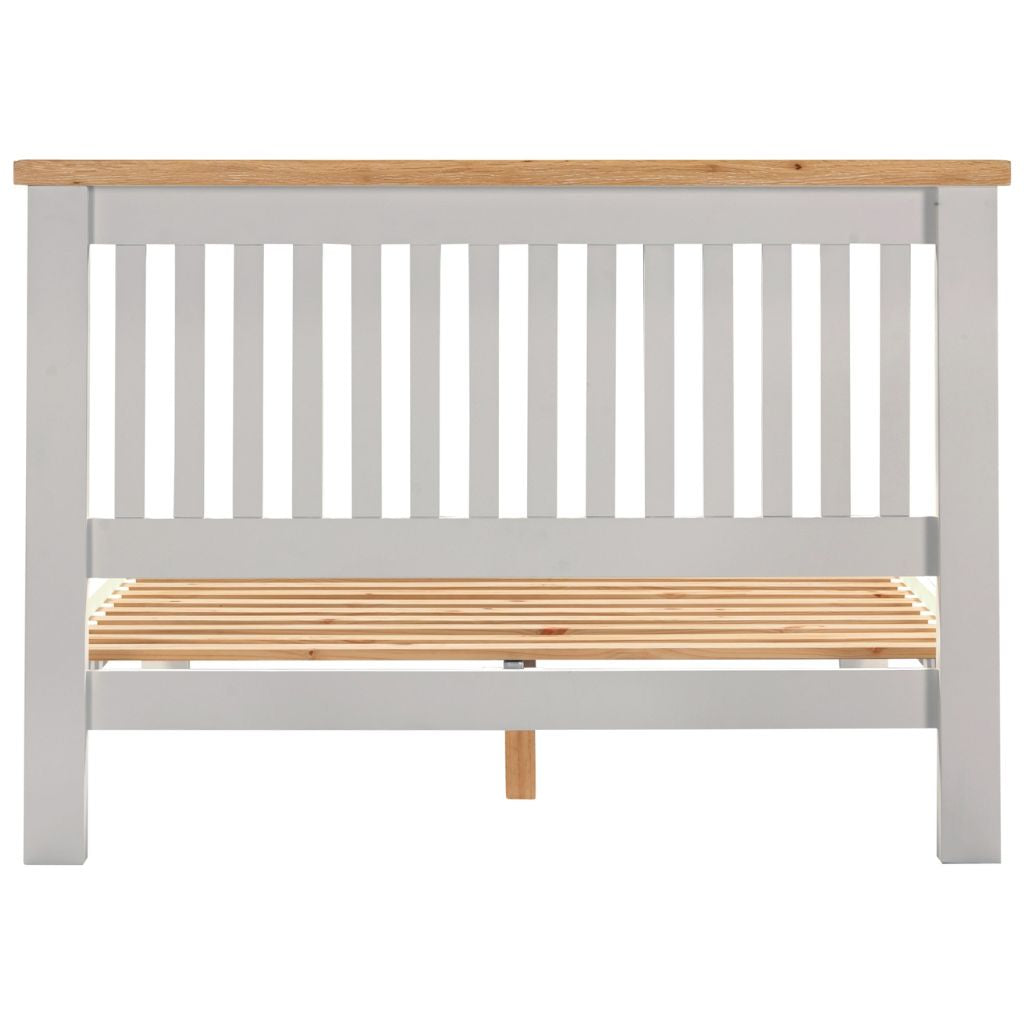 Windsor Pebble Grey 4ft 6in Low End Bedframe Back