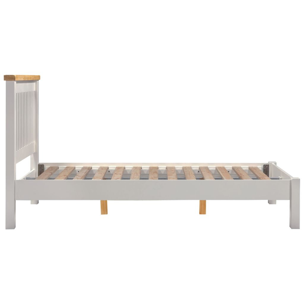 Windsor Pebble Grey 4ft 6in Low End Bedframe Side