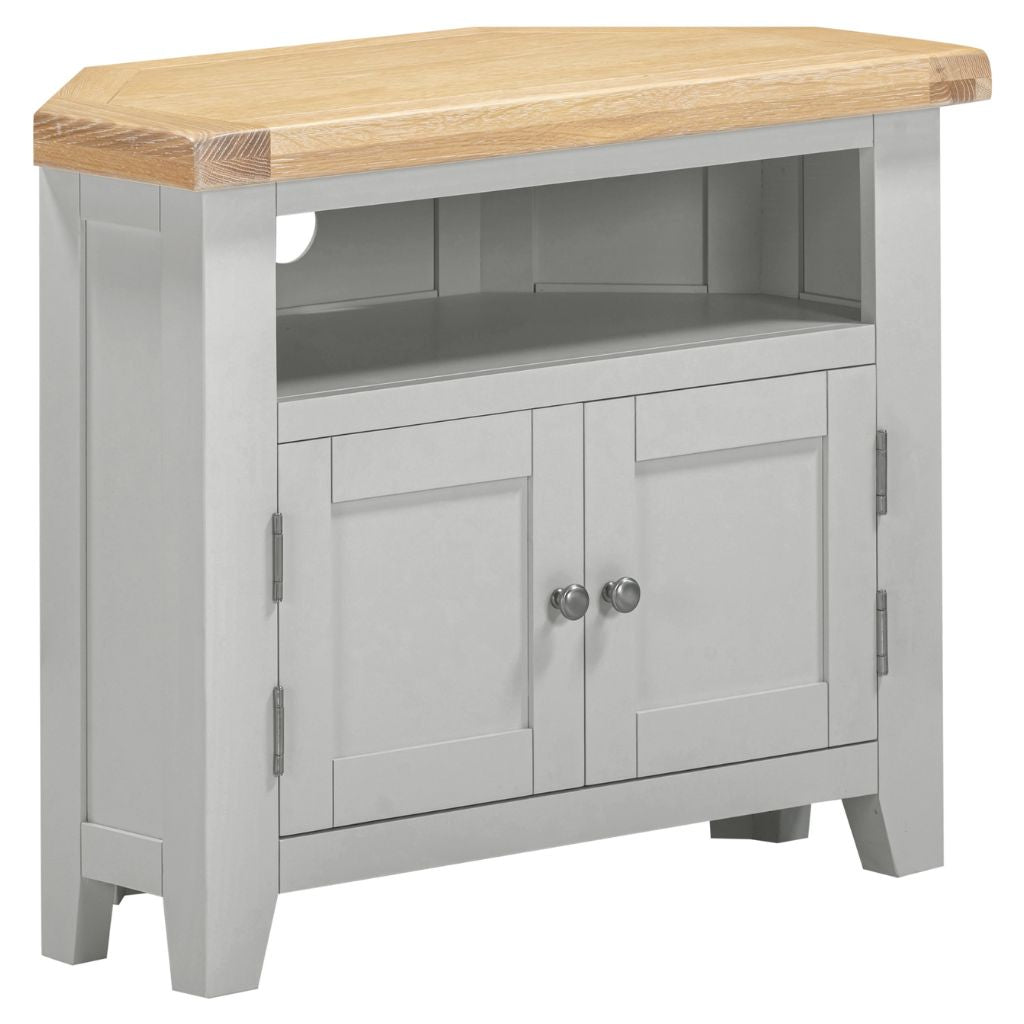 Windsor Pebble Grey Corner TV Unit