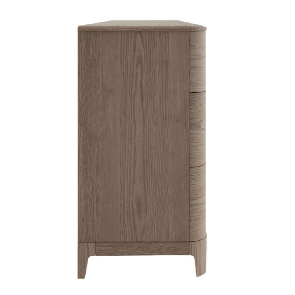 Zahra Cream 7 Drawer Chest Side